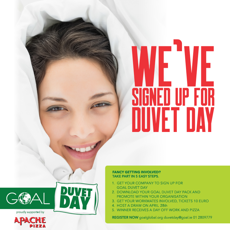 IMS Marketing are takinf place in Goal's Duvet Day
