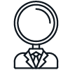Competitor analysis vector icon