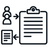 Customer research vector icon