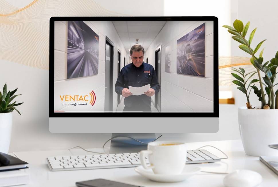 Desktop view of Ventac corporate video