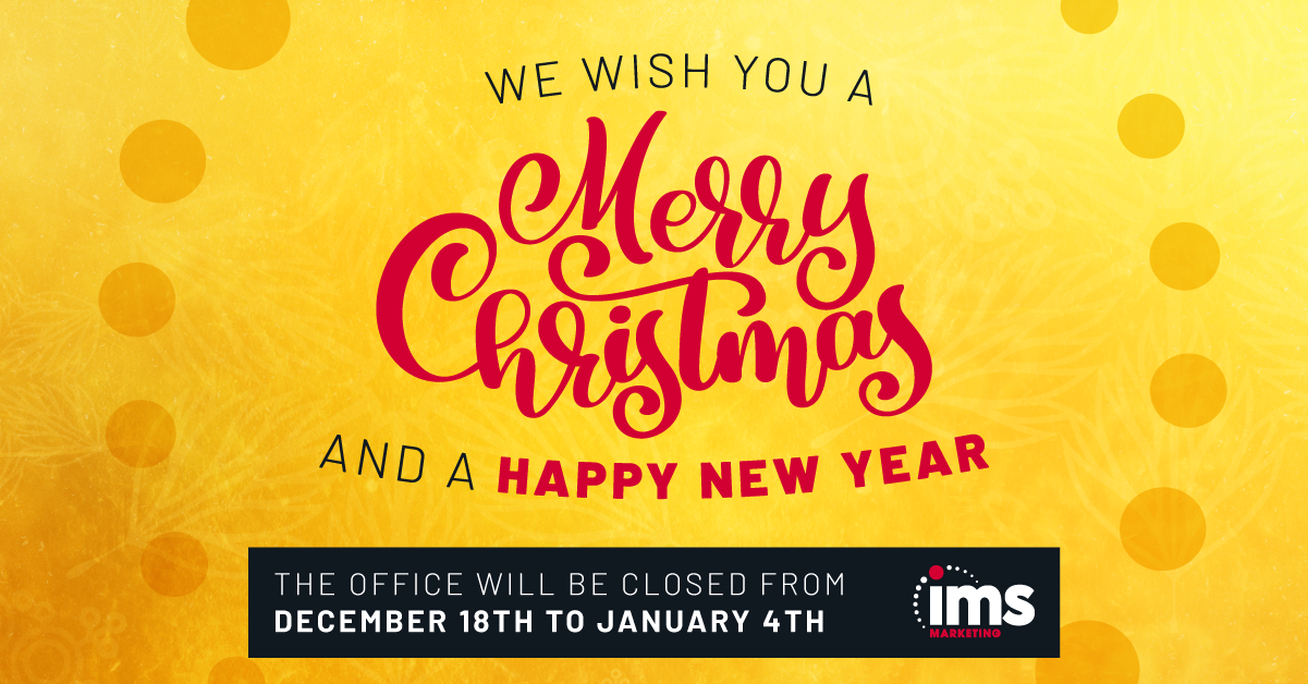 IMS Christmas Shutdown Graphic